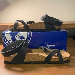 Birkenstock Yara black leather asst New
